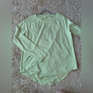 Mint Green long sleeve cut out back top